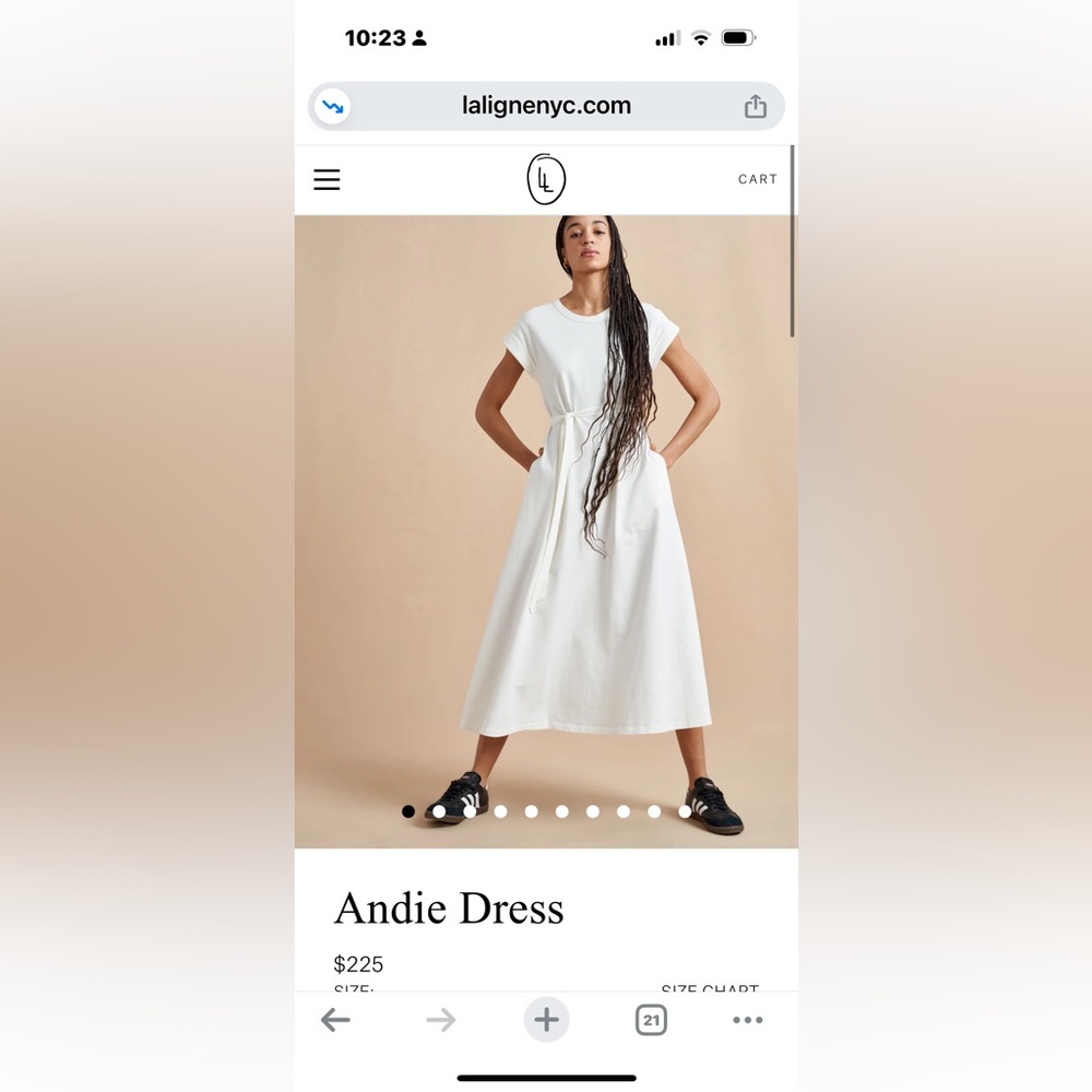 La Ligne White Andie Dress